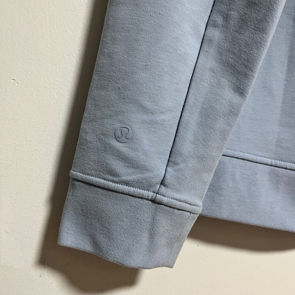 Lululemon Light Blue Crewneck Sweatshirt with Minimal Branding - Picture 9 of 11